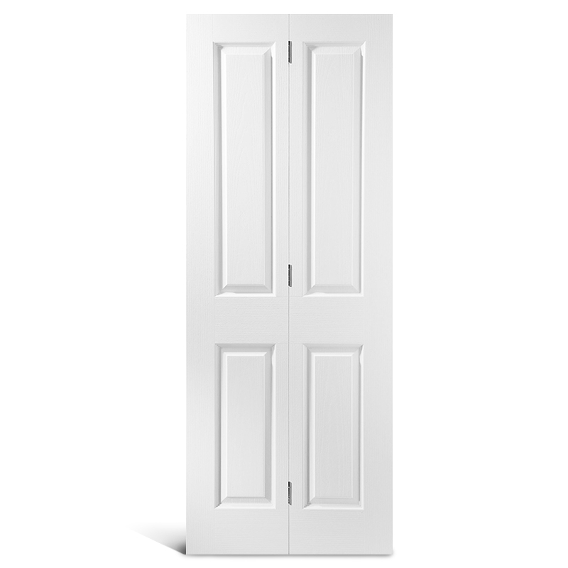 Porte pliante apprêtée à dessus carré à 4 panneaux