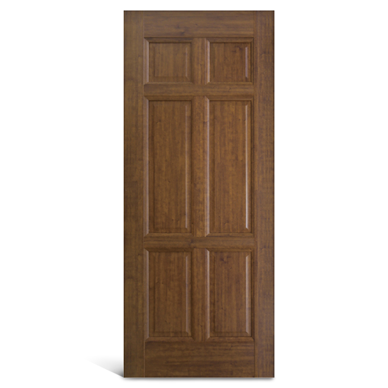 Porte de panneau de PVC de 6 panneaux