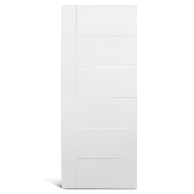 panneau rainuré prélaqué Porte moulée