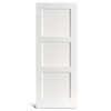 Carré à 3 panneaux plats avec porte Shaker verticale apprêtée