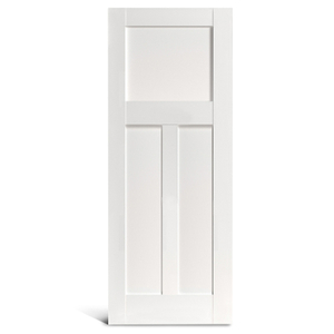 Carré à 3 panneaux plats avec porte shaker verticale en PVC