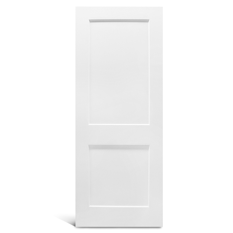 Shaker 2 panneaux lisse prélaqué Porte moulée