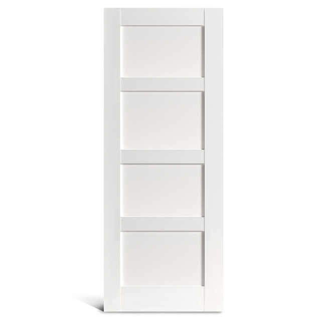 Porte Shaker en PVC à 4 panneaux plats