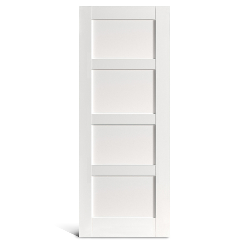 Porte Shaker en PVC à 4 panneaux plats