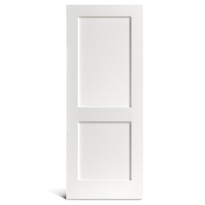 Porte Shaker à 2 panneaux plats apprêtés