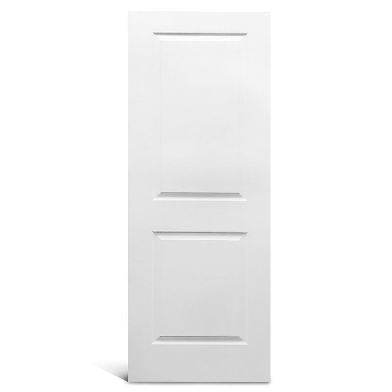 2 panneaux dessus carré lisse apprêté Porte moulée