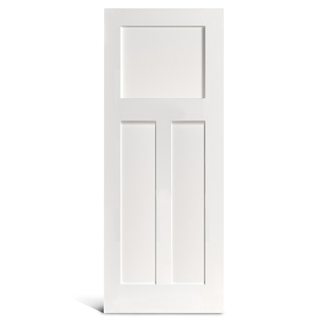 Porte Shaker à 3 panneaux plats apprêtés