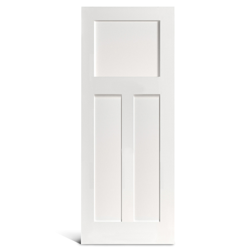 Porte Shaker à 3 panneaux plats apprêtés