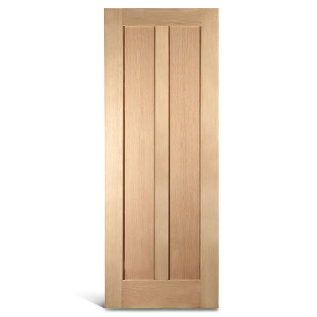 Porte Shaker verticale en chêne à 2 panneaux plats