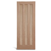 Porte à panneaux en chêne à 3 panneaux