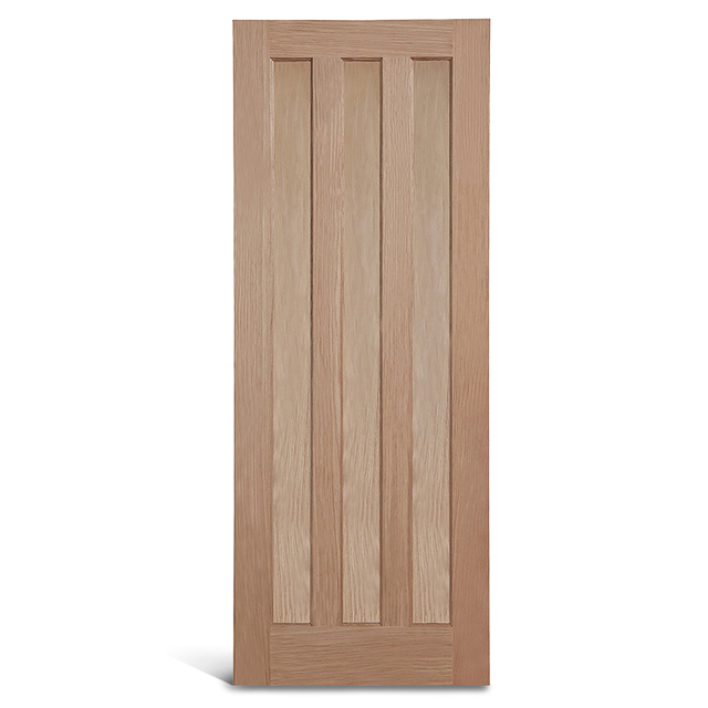 Porte à panneaux 3 panneaux en chêne