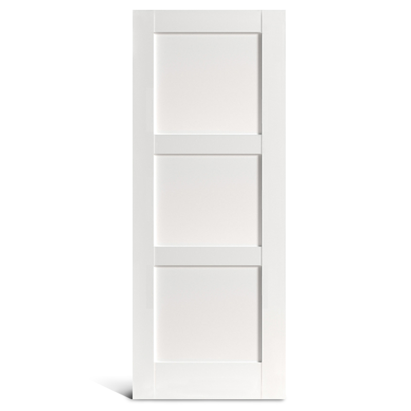 Porte Shaker en PVC à 3 panneaux plats