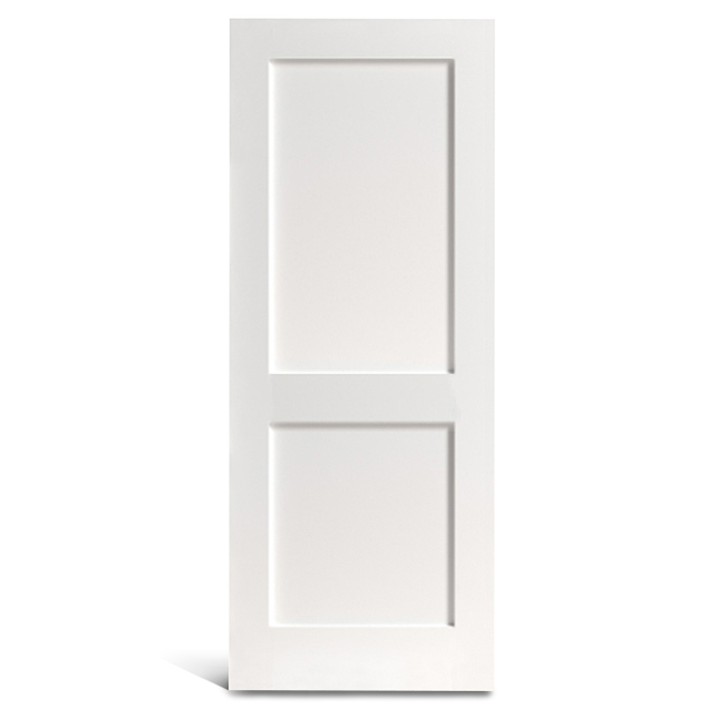 Porte Shaker pré-peinte à 2 panneaux plats