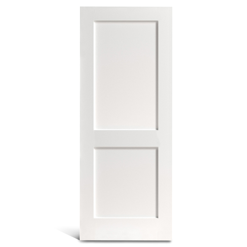 Porte Shaker pré-peinte à 2 panneaux plats