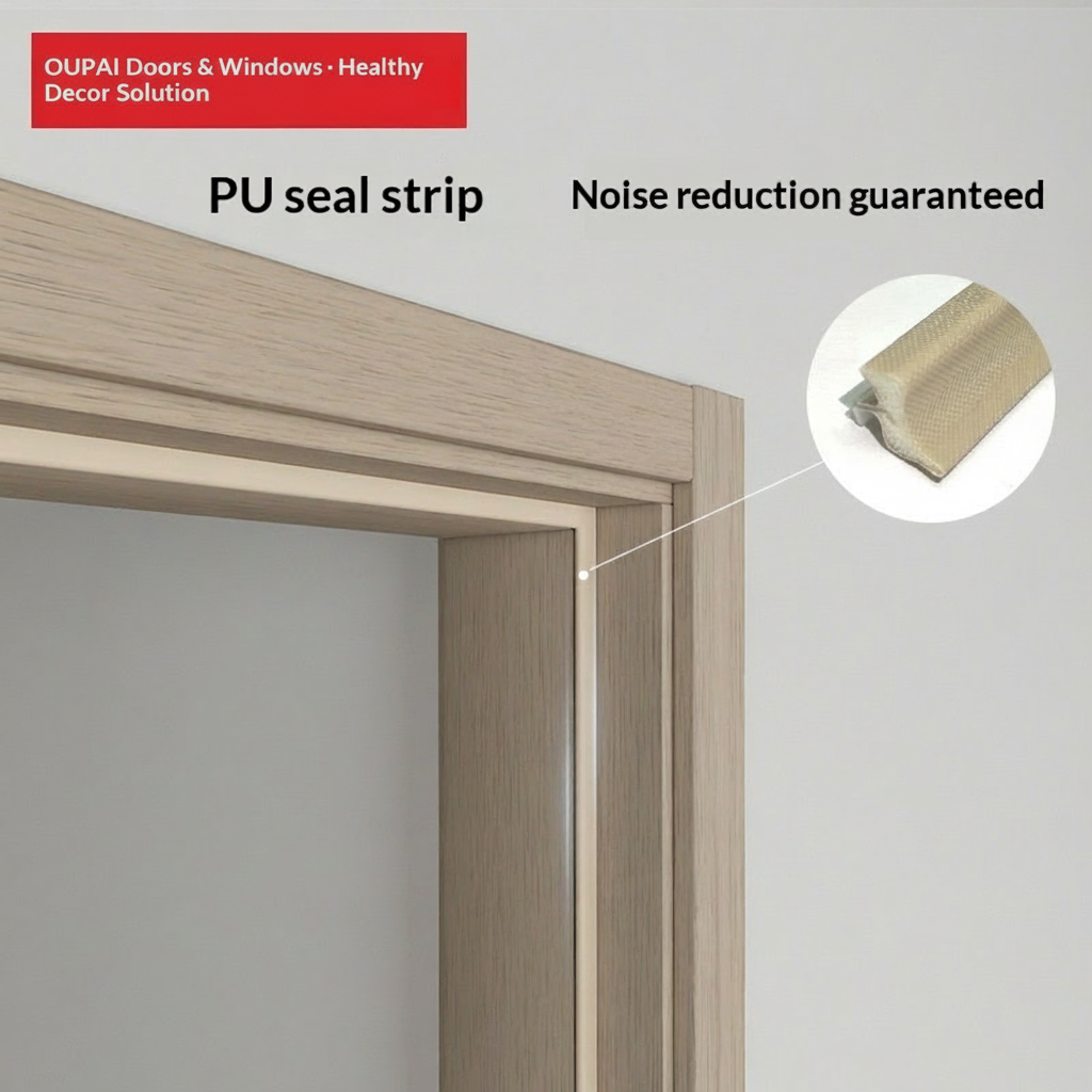 Certificat en bois de MDF de porte de PVC d'Oupai CE Saso GOST-R