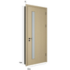 Certificat en bois de MDF de porte de PVC d'Oupai CE Saso GOST-R