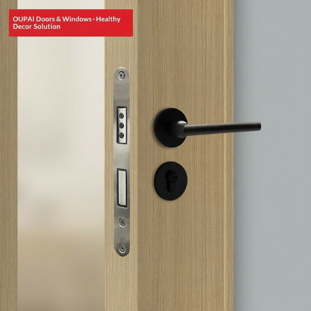 Certificat en bois de MDF de porte de PVC d'Oupai CE Saso GOST-R